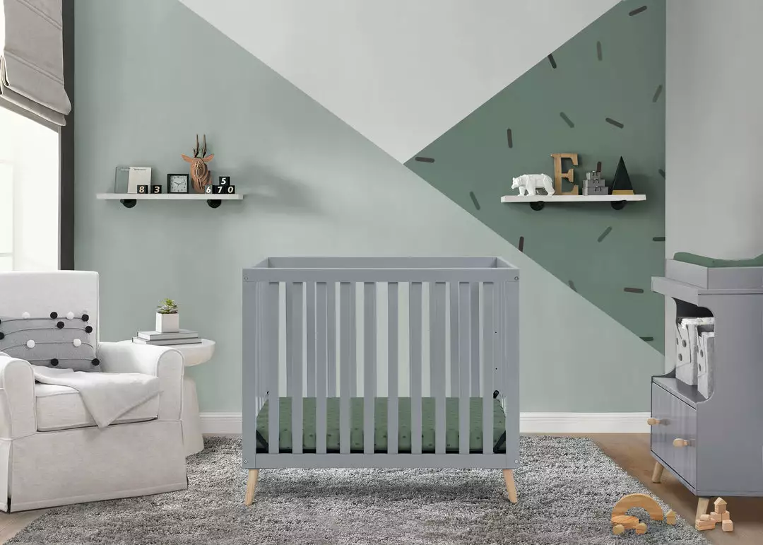 Delta Children Baby Cribs Essex Convertible Mini Baby Crib With 2.75-Inch Mattress 3 Delta Children Baby Cribs Essex Convertible Mini Baby Crib With 2.75-Inch Mattress