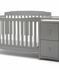 Delta Children Baby Cribs Mason Convertible 6-in-1 Crib And Changer