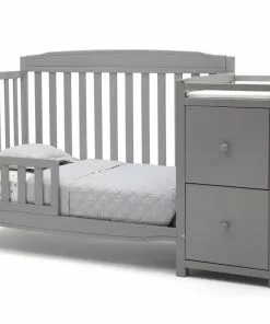 Delta Children Baby Cribs Mason Convertible 6-in-1 Crib And Changer