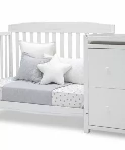 Delta Children Baby Cribs Mason Convertible 6-in-1 Crib And Changer