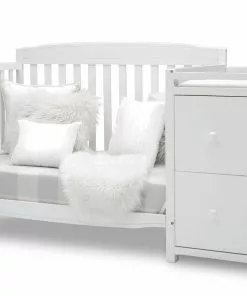 Delta Children Baby Cribs Mason Convertible 6-in-1 Crib And Changer