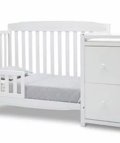 Delta Children Baby Cribs Mason Convertible 6-in-1 Crib And Changer