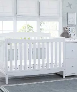 Delta Children Baby Cribs Mason Convertible 6-in-1 Crib And Changer