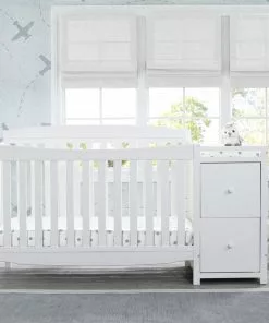 Delta Children Baby Cribs Mason Convertible 6-in-1 Crib And Changer