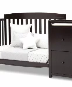 Delta Children Baby Cribs Mason Convertible 6-in-1 Crib And Changer