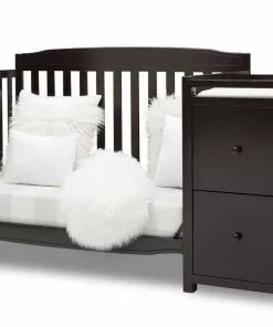 Delta Children Baby Cribs Mason Convertible 6-in-1 Crib And Changer