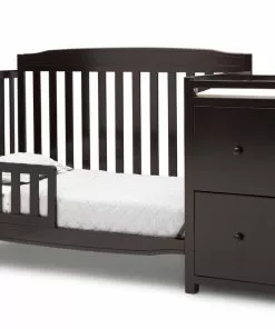 Delta Children Baby Cribs Mason Convertible 6-in-1 Crib And Changer