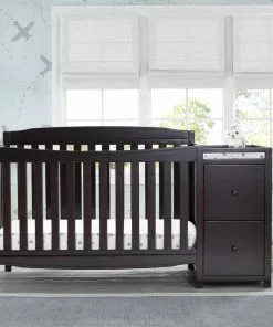 Delta Children Baby Cribs Mason Convertible 6-in-1 Crib And Changer