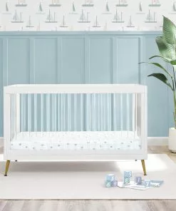 Delta Children Sloane 4-in-1 Acrylic Convertible Crib