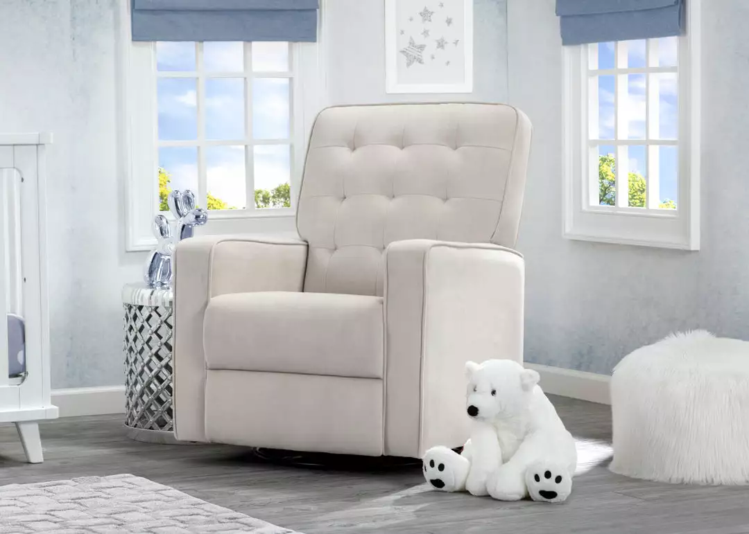 Delta Children Gavin Nursery Glider Swivel Recliner Featuring LiveSmart Fabric By Culp Gliders & Rocking Chairs 3 Delta Children Gavin Nursery Glider Swivel Recliner Featuring LiveSmart Fabric By Culp Gliders & Rocking Chairs