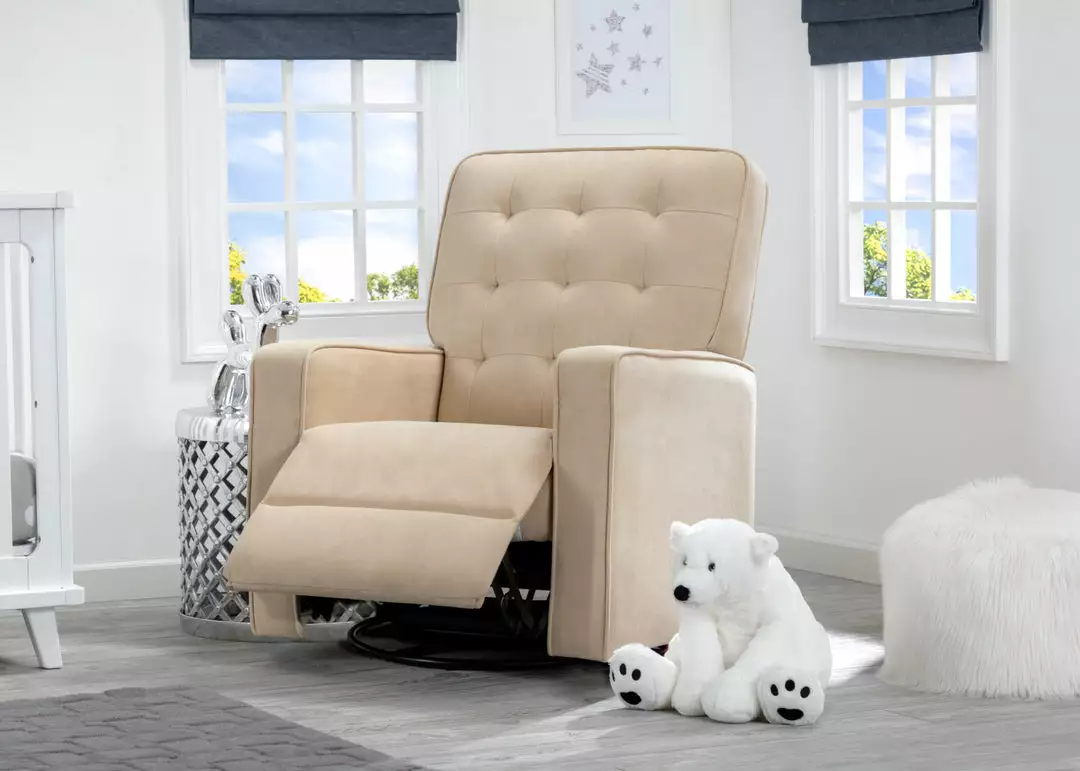 Delta Children Gavin Nursery Glider Swivel Recliner Featuring LiveSmart Fabric By Culp Gliders & Rocking Chairs 11 Delta Children Gavin Nursery Glider Swivel Recliner Featuring LiveSmart Fabric By Culp Gliders & Rocking Chairs