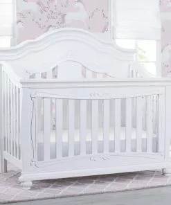 Simmons Kids Fairytale 5-in-1 Convertible Crib With Conversion Rails Baby Cribs