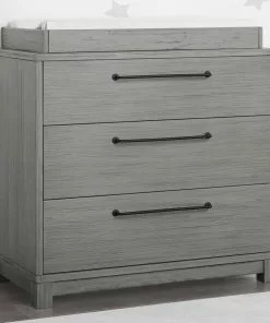 Simmons Kids Willow 3 Drawer Dresser With Changing Top Dressers & Changing Tables