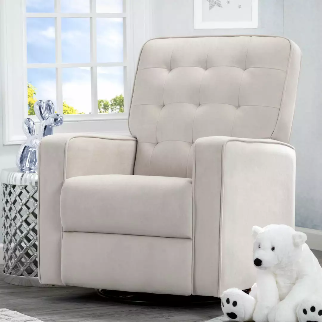 Delta Children Gavin Nursery Glider Swivel Recliner Featuring LiveSmart Fabric By Culp Gliders & Rocking Chairs 9 Delta Children Gavin Nursery Glider Swivel Recliner Featuring LiveSmart Fabric By Culp Gliders & Rocking Chairs