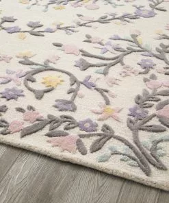 Delta Children Floral Garden Hand-Tufted Wool Blend Area Rug 5x8