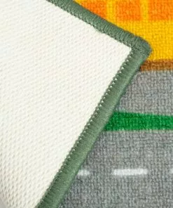 Delta Children Extra Large Road Map Activity Rug For Girls And Boys - 78-inch L X 54-inch W