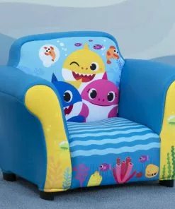 Delta Children Baby Shark Upholstered Chair With Sculpted Plastic Frame What's New