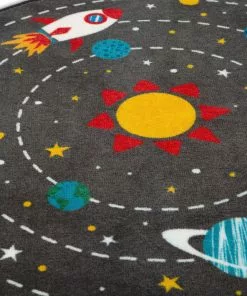 Delta Children Rugs Outer Space Round Area Rug For Kids, 39-Inch 9 Delta Children Rugs Outer Space Round Area Rug For Kids, 39-Inch