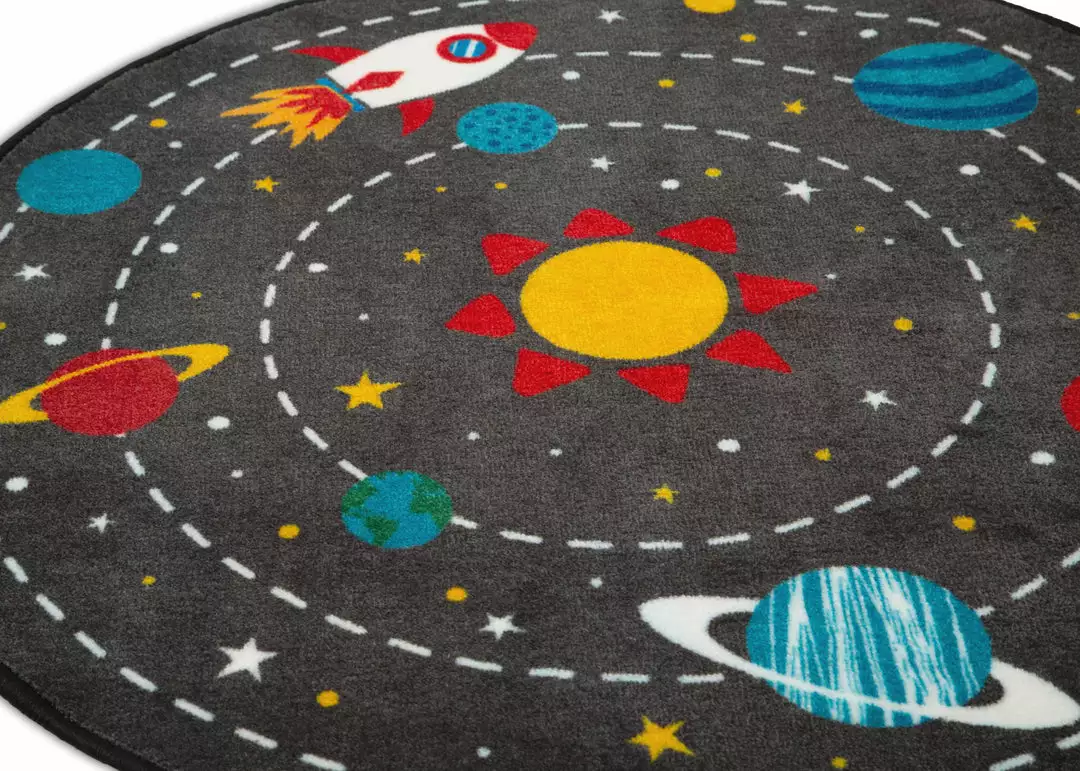 Delta Children Rugs Outer Space Round Area Rug For Kids, 39-Inch 5 Delta Children Rugs Outer Space Round Area Rug For Kids, 39-Inch