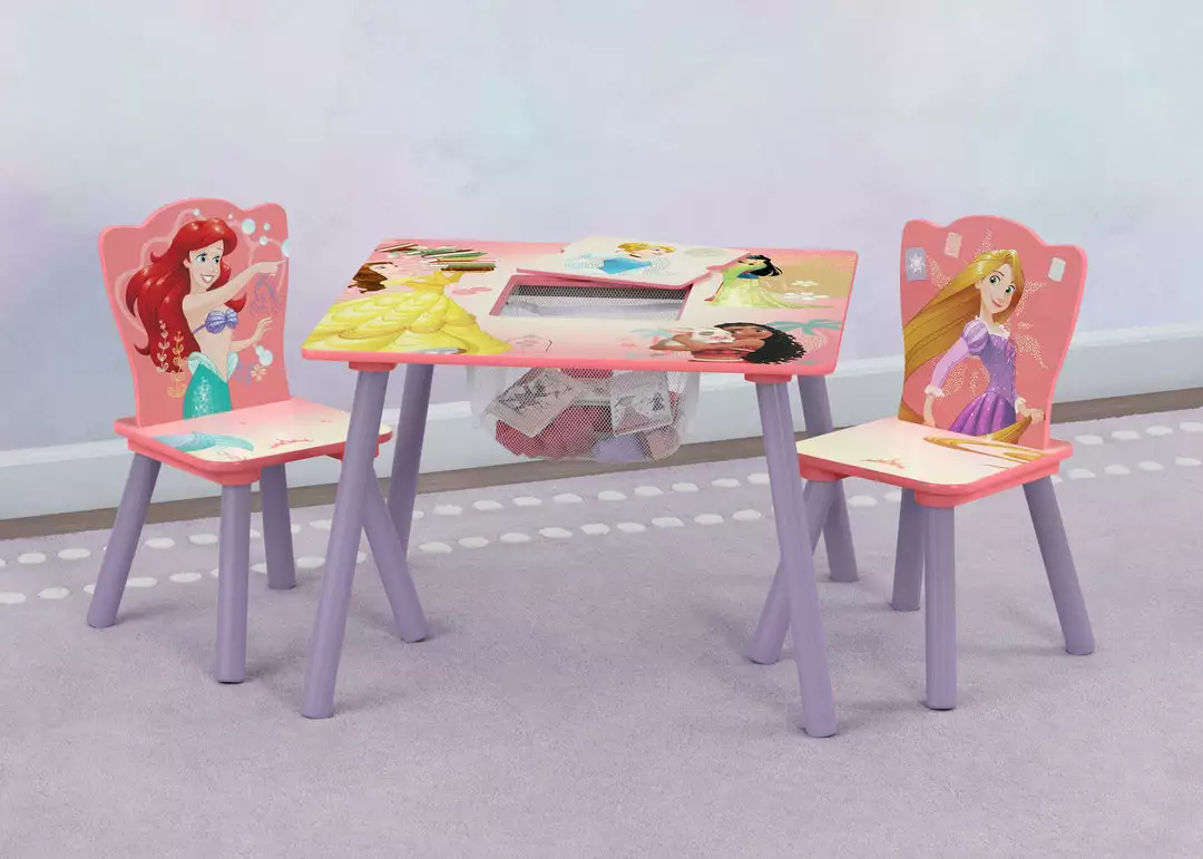 Delta Children Princess Table And Chair Set With Storage 3 Delta Children Princess Table And Chair Set With Storage