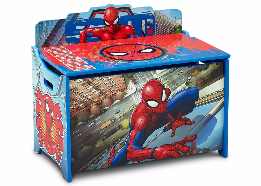 Delta Children Spider-Man Deluxe Toy Box 5 Delta Children Spider-Man Deluxe Toy Box