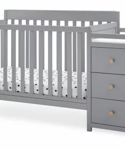 Delta Children Baby Cribs Flynn 5-in-1 Convertible Crib And Changer