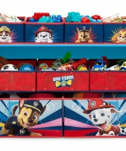 Delta Children PAW Patrol Deluxe 9 Bin Design And Store Toy Organizer