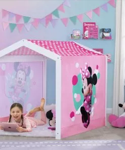 Delta Children Minnie Mouse Indoor Playhouse With Fabric Tent For Boys And Girls Sale