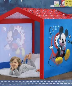 Delta Children Playhouses Mickey Mouse Indoor Playhouse With Fabric Tent For Boys And Girls