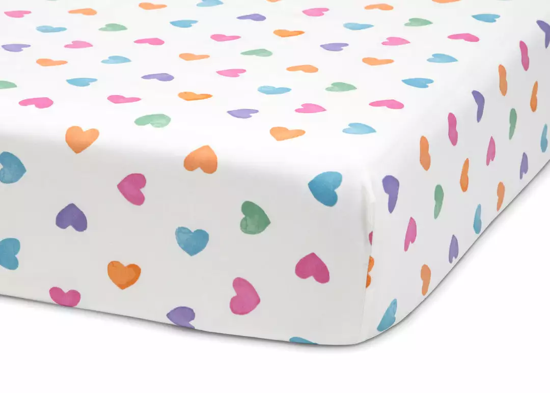 Delta Children Hearts Printed 3-Piece Twin Sheet Set 6 Delta Children Hearts Printed 3-Piece Twin Sheet Set