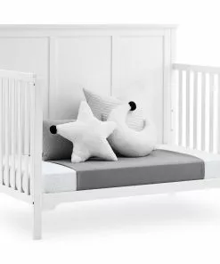 Delta Children Sweet Beginnings Sage Flat Top 6-in-1 Convertible Crib
