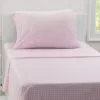 Delta Children Pink Gingham 3-Piece Twin Sheet Set What's New