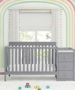 Delta Children Baby Cribs Flynn 5-in-1 Convertible Crib And Changer