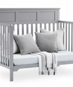 Delta Children Baby Cribs Sweet Beginnings Hart Flat Top 6-in-1 Convertible Crib