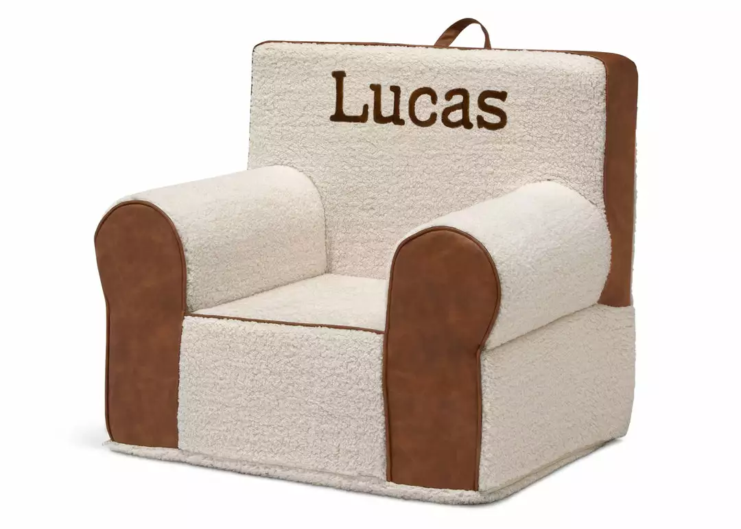 Delta Children Personalized Deluxe Cozee Sherpa And Faux Leather Chair For Kids Personalization 5 Delta Children Personalized Deluxe Cozee Sherpa And Faux Leather Chair For Kids Personalization