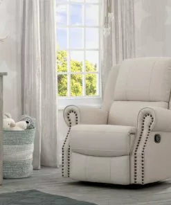 Delta Children Dylan Nursery Recliner Glider Swivel Chair