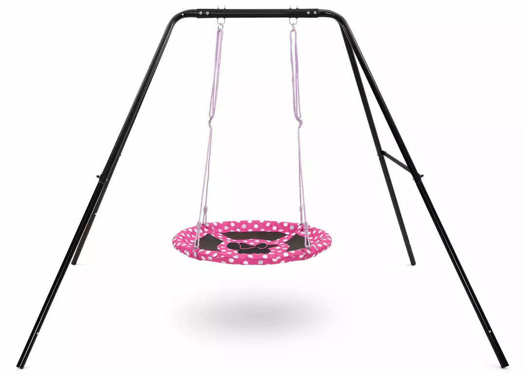 Delta Children Minnie Mouse 40-Inch Saucer Swing For Kids 6 Delta Children Minnie Mouse 40-Inch Saucer Swing For Kids