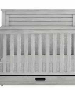 Simmons Kids Caden 6-in-1 Convertible Crib With Trundle Drawer Baby Cribs