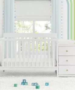 Delta Children Baby Cribs Flynn 5-in-1 Convertible Crib And Changer