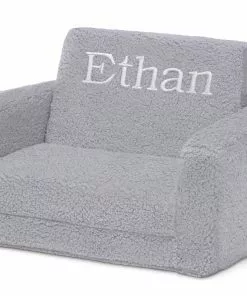 Delta Children Personalized Cozee Flip-Out Sherpa 2-in-1 Convertible Chair To Lounger For Kids What's New