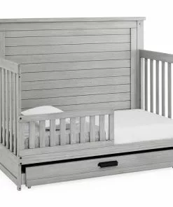 Simmons Kids Caden 6-in-1 Convertible Crib With Trundle Drawer Baby Cribs