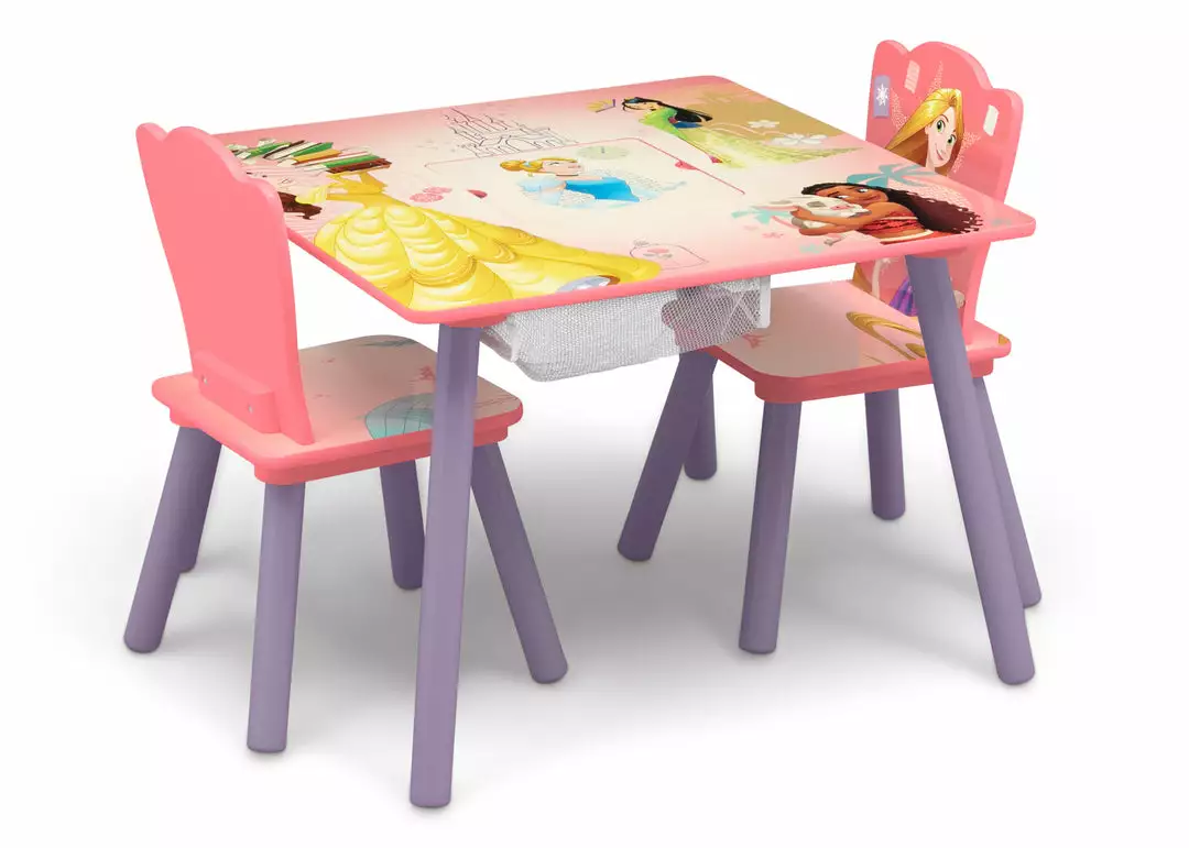 Delta Children Princess Table And Chair Set With Storage 4 Delta Children Princess Table And Chair Set With Storage