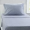Delta Children Navy Gingham 3-Piece Twin Sheet Set