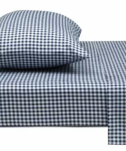 Delta Children Navy Gingham 3-Piece Twin Sheet Set 11 Delta Children Navy Gingham 3-Piece Twin Sheet Set