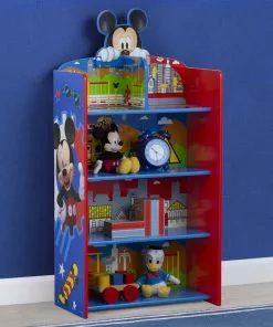 Delta Children Sale Mickey Mouse Wooden Playhouse 4-Shelf Bookcase For Kids