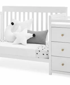 Delta Children Baby Cribs Flynn 5-in-1 Convertible Crib And Changer