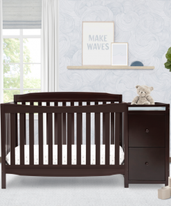 Delta Children Baby Cribs Mason Convertible 6-in-1 Crib And Changer