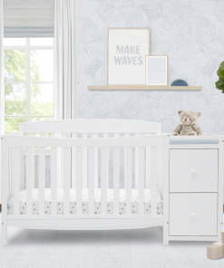 Delta Children Baby Cribs Mason Convertible 6-in-1 Crib And Changer
