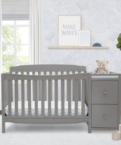Delta Children Baby Cribs Mason Convertible 6-in-1 Crib And Changer
