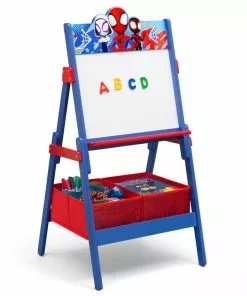 Delta Children Spidey And His Amazing Friends Wooden Activity Easel With Storage